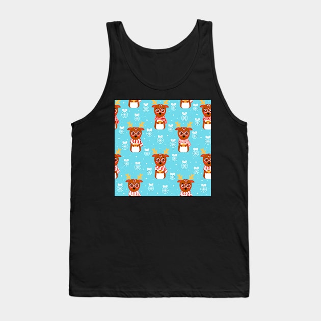 Christmas deer Tank Top by Lozovytska